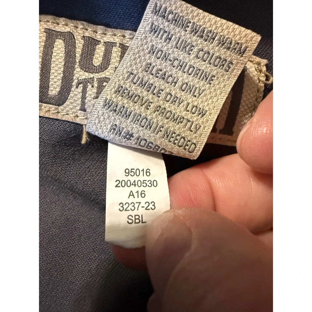Duluth Trading Co Mens Gray Carpenter Work Pants 46x28 95016 Cotton Utility